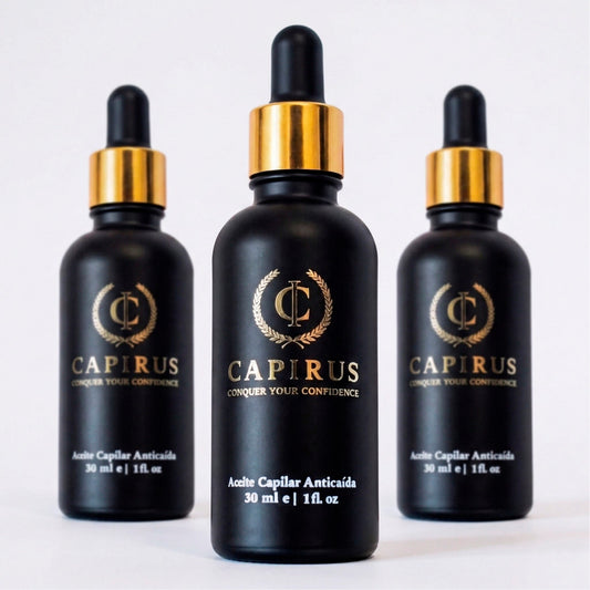 Pack de 3 Aceite AntiCaída Capirus - La solución más fácil para evitar perder pelo