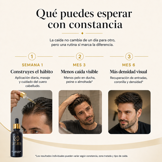Aceite AntiCaída Capirus - La solución más fácil para evitar perder pelo