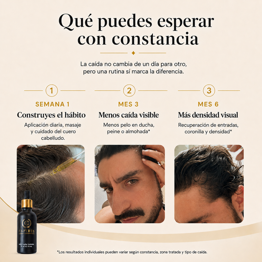 Aceite AntiCaída Capirus - La solución más fácil para evitar perder pelo