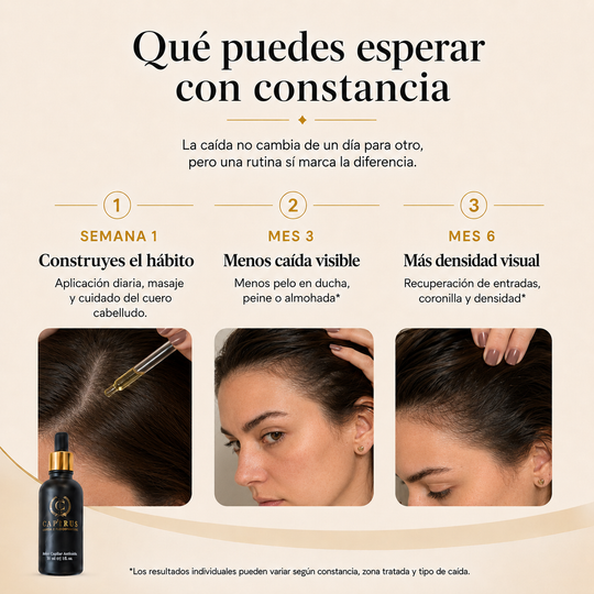 Aceite AntiCaída Capirus - La solución más fácil para evitar perder pelo