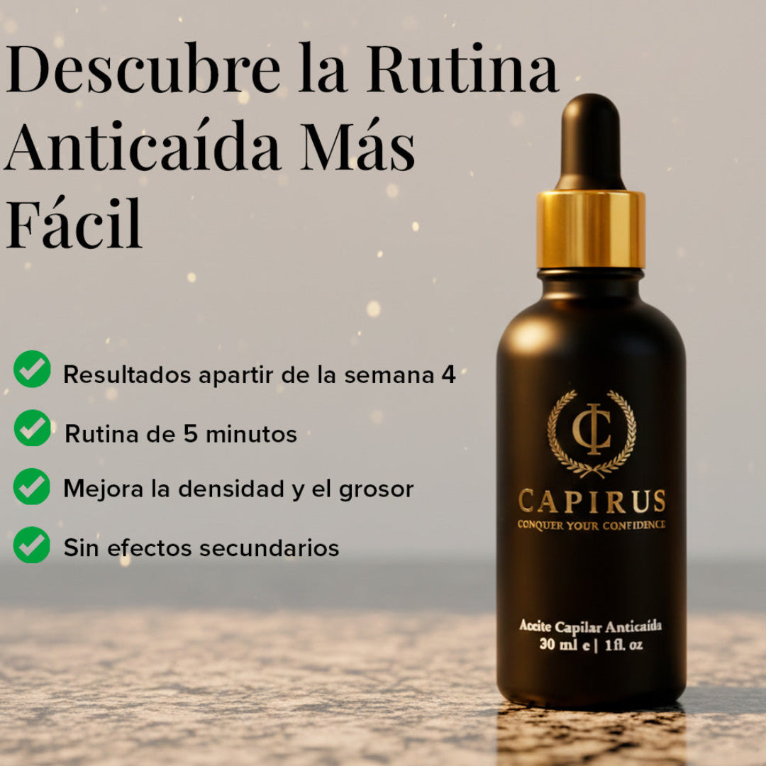 Aceite AntiCaída Capirus - La solución más fácil para evitar perder pelo
