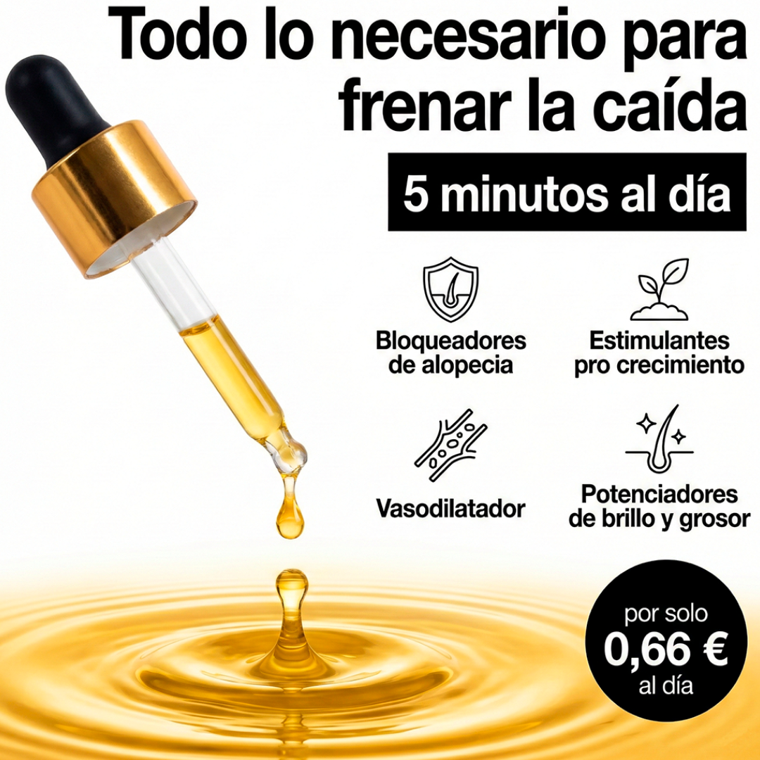Aceite AntiCaída Capirus - La solución más fácil para evitar perder pelo